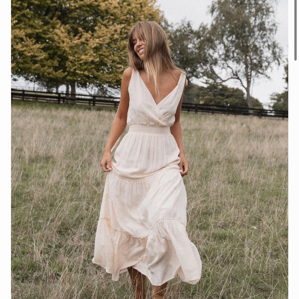 Hazel & Folk Isabella Gown | Rosewater